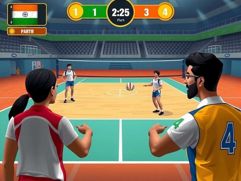 Indian players enjoying Volleyball Dream India