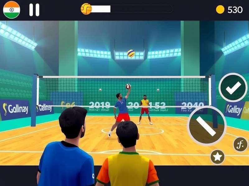 Volleyball Dream India controls illustration